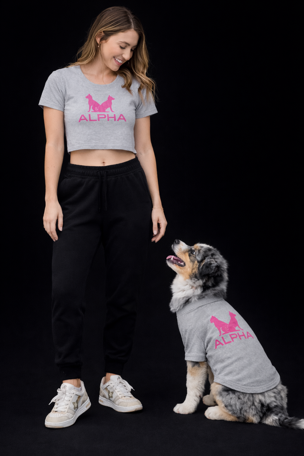 Alpha Dog Crop Top Human-2