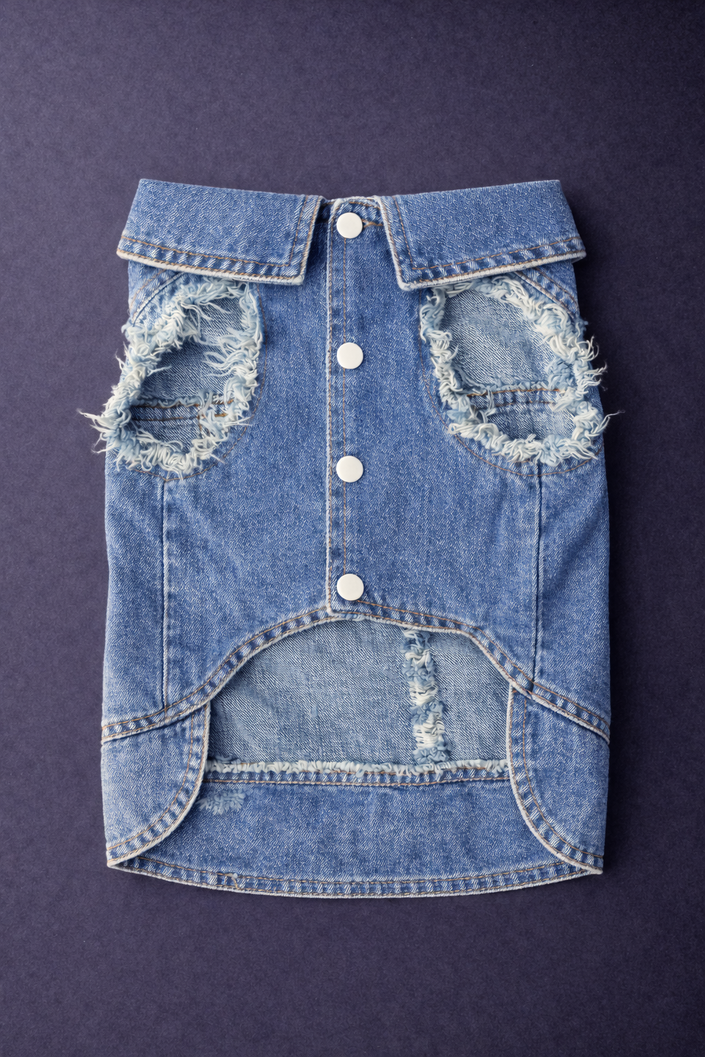 Chewnel Denim Vest-2