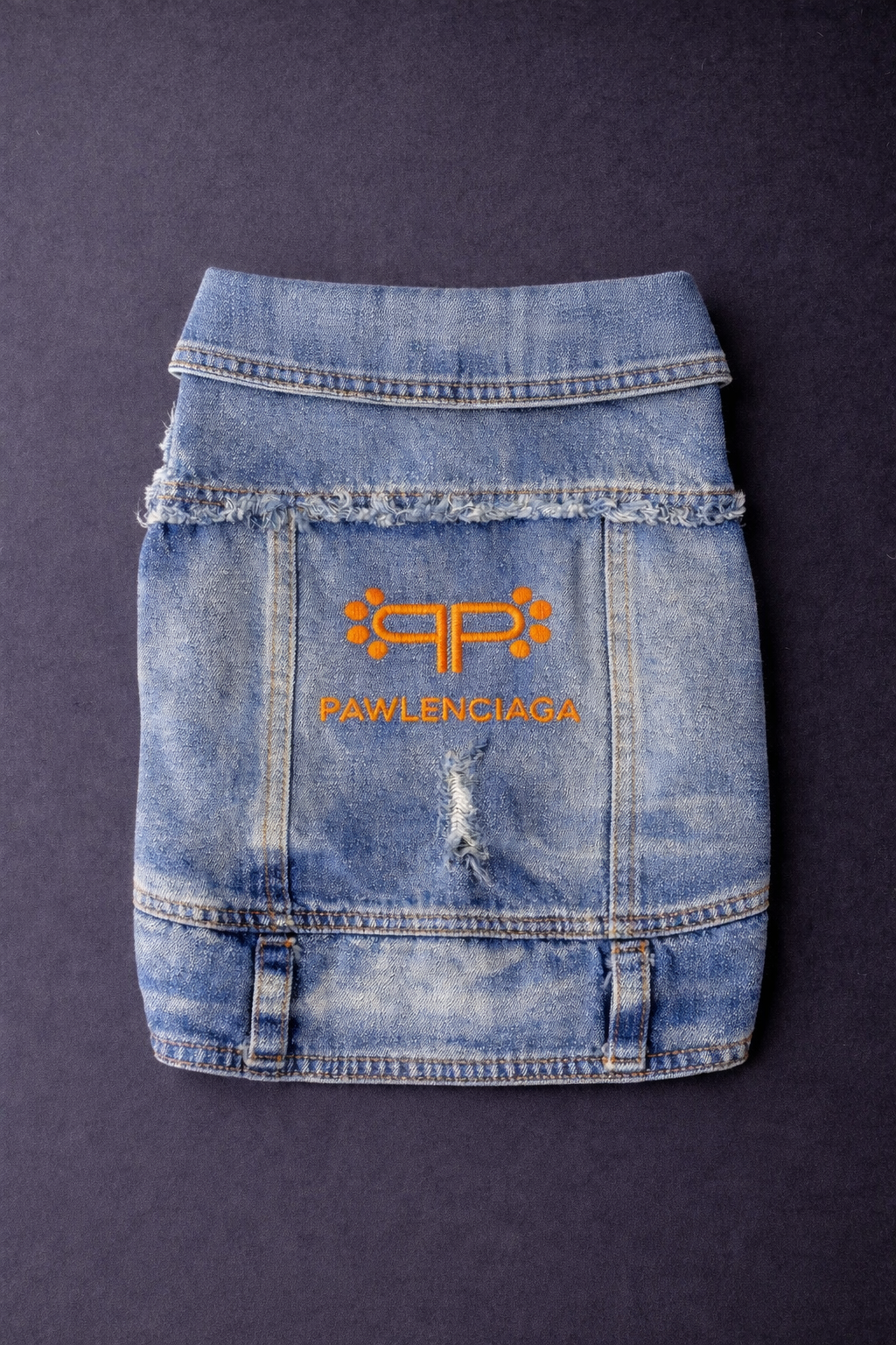 Pawlenciaga Denim Vest-7
