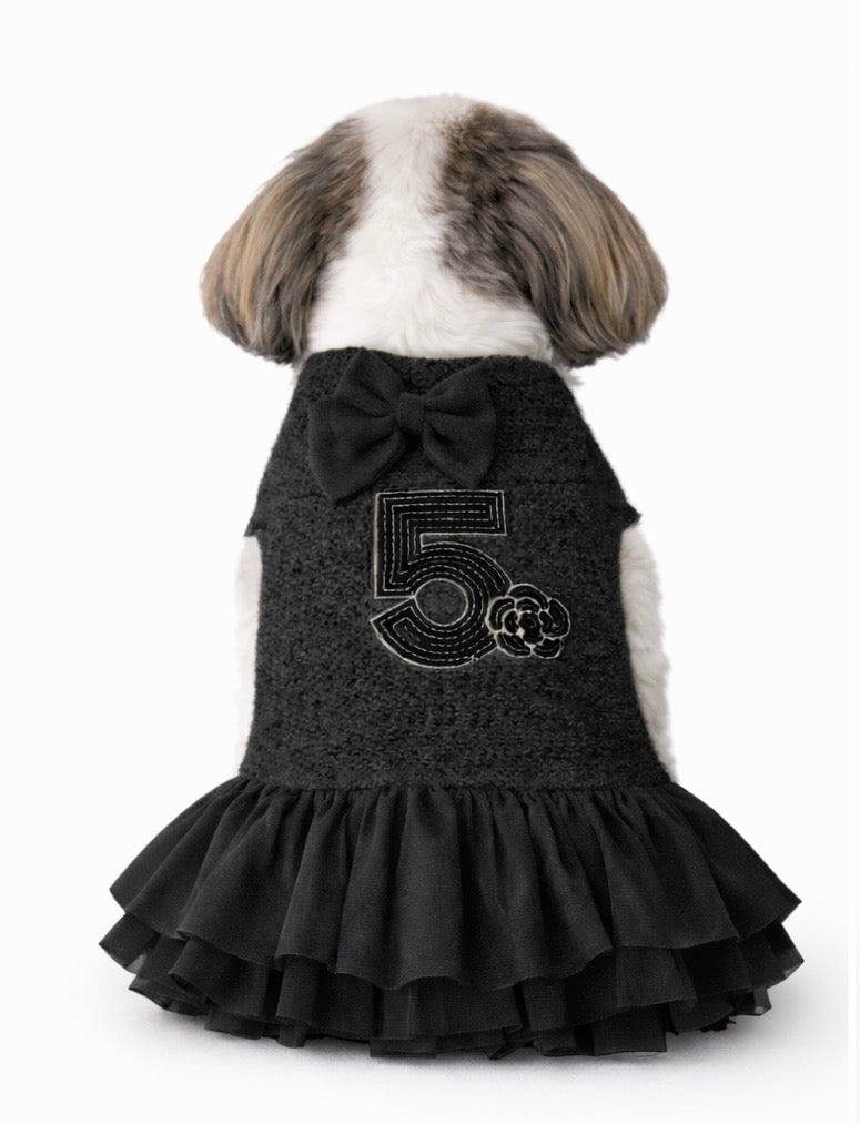 Mademoiselle Tweed Dress-5