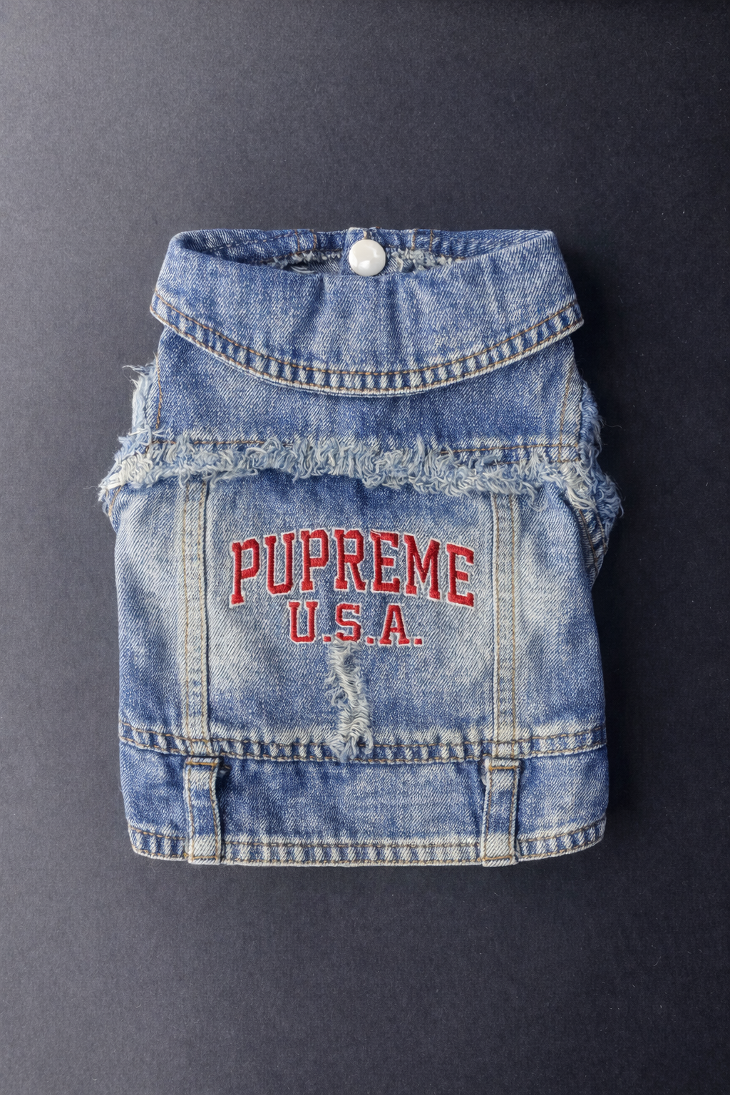 Pupreme Denim Vest-7
